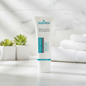 Gluta White Face Wash ? Deep Cleansing & Brightening with Vitamin C & Glycolic Acid | Detoxifies, Refines & Rejuvenates Skin for Radiant Glow (100g) - Image 3