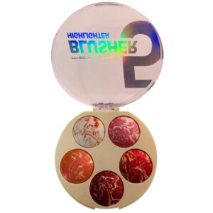 5-in-1 MSYAHO Professional Makeup Palette ? 3D Highlighter, Blusher, Contour, Bronzer & Illuminator All-in-One Kit - Image 4