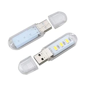 Mini Portable USB LED Book Light (Random Light Color) - Image 1