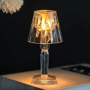 LED Night Light Crystal Diamond Table Lamp (cell operated) - Image 1