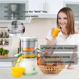 (NW000221) PORTABLE ELECTRIC CITRUS JUICER RECHARGEABLE HANDS | Orange, Lemon Juicer and Squeezer | Juice Extractor | Juice Blender - Image 5