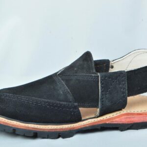 PESHAWARI HANDMADE SABUR GENTS SANDALS (Black) - Image 1