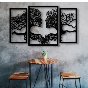 Tree of Life Our Roots Wooden Wall Decoration Gift Ideas 3 Pieces Modern Woman Man Home Decor Office Living Room Bedroom Kitchen Encanto Poster New Nordic Style Art Stylish Ornament Painting Souvenirs - Image 1