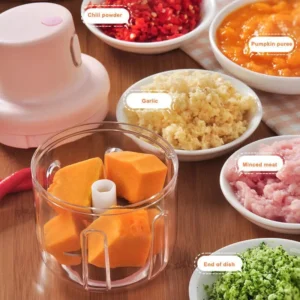 (250ml)  Single Bowl USB Rechargeable Mini Grinder Food Chopper - Image 4