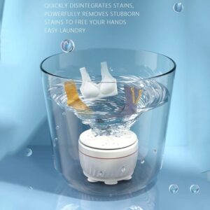 Portable USB Travel Washer | Ultrasonic Rotating Turbine Washing Machine for Socks Underwear Dishes Clothes - Image 5