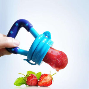 Food Pacifier + Feeder Spoon/ Fresh Fruit Food Baby , Feeding Safe Fruit Feeder (random color) - Image 4