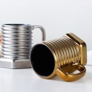 Screw Shape Ceramic Coffee Mug (Random Color) - Image 2