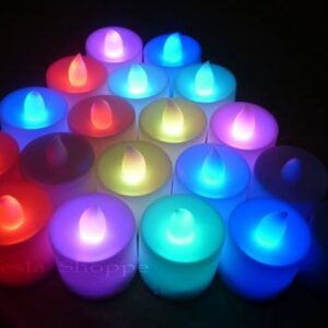 12 Pcs Led candles Colorful LED Candles Lights Battery Operated Flameless Tealight Fake Candles Lamp - Image 3