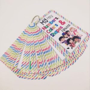 My Mini Numbers, Colors & Shapes Learning Flipbook 27pcs | Numbers, Shapes & Colours Early Learning Educational Chart for Kids | Perfect for Homeschooling, Kindergarten and Nursery Students - Image 2