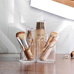 3 Compartment Acrylic Multi-Purpose Brush Cosmetic Organizer - Image 4