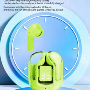 Air31 Earbuds Wireless Crystal Transparent body - Without Silicone Pouch ( random color ) - Image 2