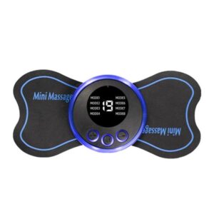 pack Of 2 Ems Butterfly Portable Neck Massager Rechargeable, And  Ms Foot Massager Pad Improve Blood Circulation - Image 3