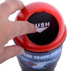 Car Trash Can Organizer Garbage Holder Storage Bag Trash Bin Paper Dustbin (Random Color) - Image 3