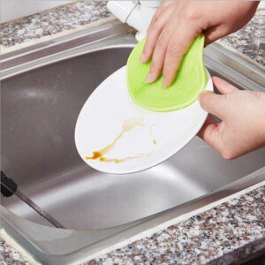 Silicone Dish Washing Kitchen Accessories Brush Bowl Pot Pan Wash Cleaning Brushes (Random Color) - Image 4