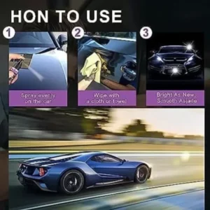 3 In 1 High Protection Quick Car Coating Spray, Ceramic Car Coating Spray Crystal Coating For Car Wax Spray Plastic Parts Refurbish Agent Car Hand Spray (100 Ml) - Image 5