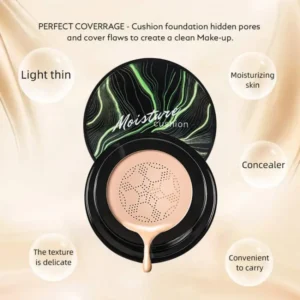 Sunisa 3 in 1 Air Cushion BB and CC cream foundation Waterproof Mushroom Head Air Cushion BB Cream Liquid Foundations CC Cream - Image 3