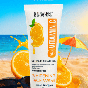 Dr Rashel Vitamin C Ultra Hydrating Whitening Face Wash ? Brightening & Moisturizing Cleanser, 100ml (1 Pc) - Image 3