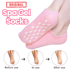Reusable Silicone Spa Gel Socks For Dry Feet And Cracked Heel Treatment ? Moisturizing Hydrating Softening And Skin Smoothing Overnight Foot Care - Image 3