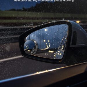 2pcs Round Blind Spot Mirrors ? Wide-Angle Lens for Enhanced Rear and Side View Visibility ? Convex Mirror for Cars, SUVs, and Trucks ? Universal Fit Safety Accessory - Glass Material - Image 5