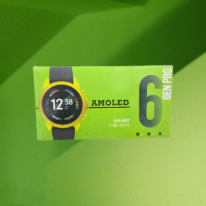 GEN PRO 6 AMOLED Smartwatch ? Display with Dual Straps (Silicone + Golden Metal Strap) - Image 3