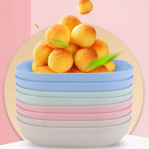 10pcs Plates Set With Holder (Random Colours) - Image 4