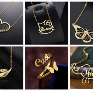 New Design Customize Necklace With Box( Name ) - Image 1