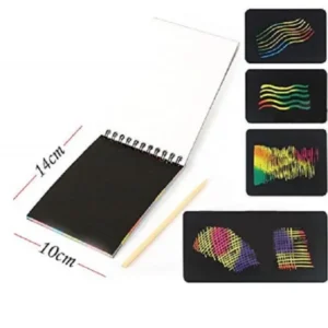 Small Scratch Note Pad | Rainbow Drawing Draft Books for Childrens (random color) - Image 1
