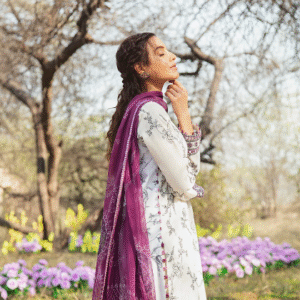 Cross Stitch VIOLET ORCHARD 3PC (Original Brand) Tag Price: 6550 - Image 3