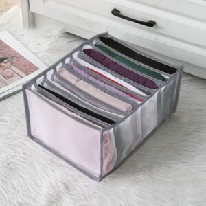 7 Clothes Drawer Organizer Jeans Storage Box Large Size Grids Wardrobe Storage Foldable Drawer Divider - Image 2