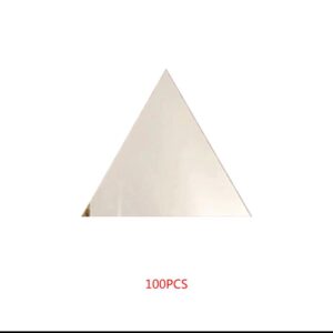 100 PCS/Set Triangular Mirror Sticker 3D Acrylic Mirrored Decals DIY Removable Decals Ornaments Room Home Decoration Wall Sticker - Image 2
