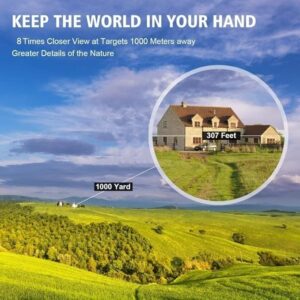 30x60 Compact Folding Binoculars, Folding Telescope With Clean Cloth and Carry Case for Kids, Adults, Outdoor, Travel, Birding, Birdwatching, Hiking, Sightseeing - Image 4