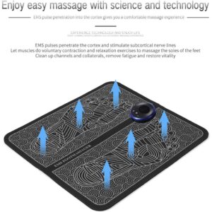 EMS Foot Massager Mat Electric USB Charging Smart Display Tens Acupuncture Feet Cushion Blood Circulation Pad Health Care Home (Without Box) - Image 4
