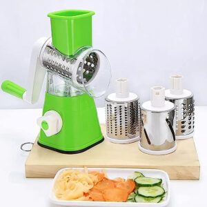 3 in 1 Vegetable Cutter Machine for Potato Onion Carrot - Drum Cutter (Random Color) - Image 4