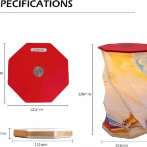 Portable Folding Wooden Table Lamp - Image 1