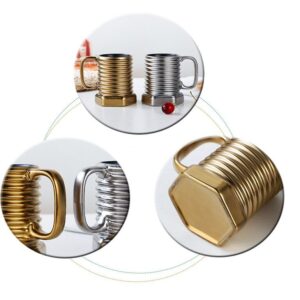 Screw Shape Ceramic Coffee Mug (Random Color) - Image 1