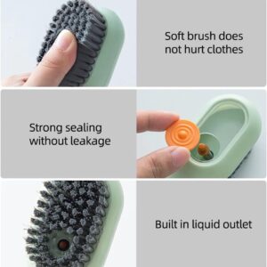 Multi-purpose Shoe Brush Soft Bristle Automatic Liquid Long Handle Cleaning Brush Clothes Board Brush Household Cleaning Tools(random color) - Image 1