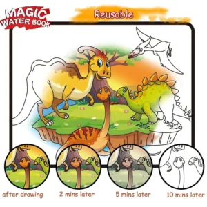 Magical Drawing Books With Pen, Water Reveal Activity Book For Kid  (random Design Books) - Image 5