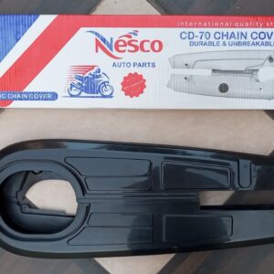 3 Pc Motorcycle Plastic Mudguards Plus Chain Cover Set Best Quality - 70cc Bike - Rust proof - Image 1