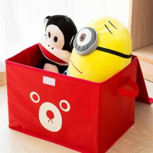 1 Pc Panda Design Folding Storage Bins Quilt Basket Kid Toys Organizer Storage Boxes Cabinet Wardrobe Storage Bags (Random Color/Design) - Image 5
