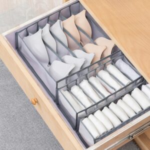 3 Pcs set Underwear Bra Organizer Mesh Drawer Organizer for Clothing Closet Organizer  Foldable Storage Box For Socks Jeans Pants - Image 3