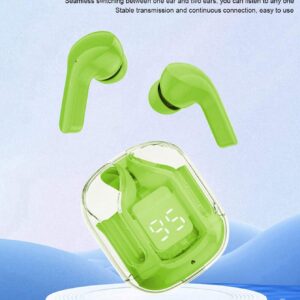Air31 Earbuds Wireless Crystal Transparent body - Without Silicone Pouch ( random color ) - Image 1