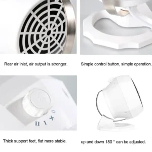 Miniature heater model WG-089..  Flexible 1800W Portable Electric Heater Fan Winter Warm Hot Fan Home Office Winter Warmer(random color ) - Image 5