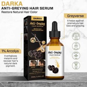 Hair Darkening Se-Rum, Darka Anti-greying Hair Se-Rum, Nutrient Natural Darkening Se-Rum 30 ML - Image 3