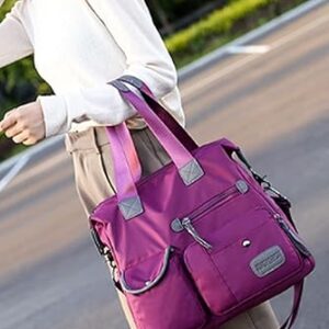 Splitter Handbag for Girls/Women Soft Large Capacity One-shoulder Shopping Bag - Image 5