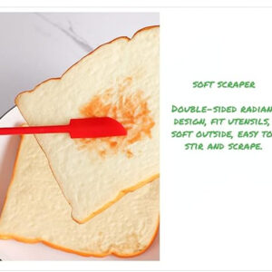 3 pcs Mini Silicone Telescopic Spatula and Scooping Spoon, Mini Makeup Spatula , Heat-resistant Silicone Spatula Sets for Cooking, Cosmetics - Image 4