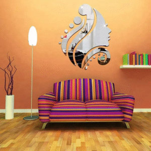 Wall Mirror Frameless Face Design Makeup Mirror - Image 1