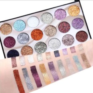 Mocallure Professional 18-Color Glitter Eyeshadow Palette ? Bold, Shimmering Shades for Every Look - Image 1
