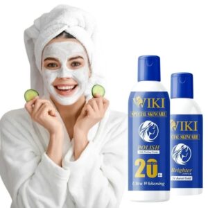 WIKI Special Skin Care Polish With Peeling Cream 200ml & 24K Gold Brighter Powder 100ml ? Ultra Whitening Formula - Image 3