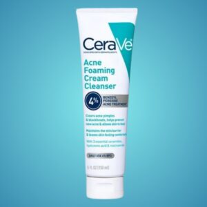 CeraVe Acne Foaming Cream Cleanser ? 4% Benzoyl Peroxide Treatment 120ml - Image 1