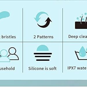 CNAIER Bath and Body Scrub Electric Brush Set - Rechargeable 4 in 1 (Random Color) - Image 5